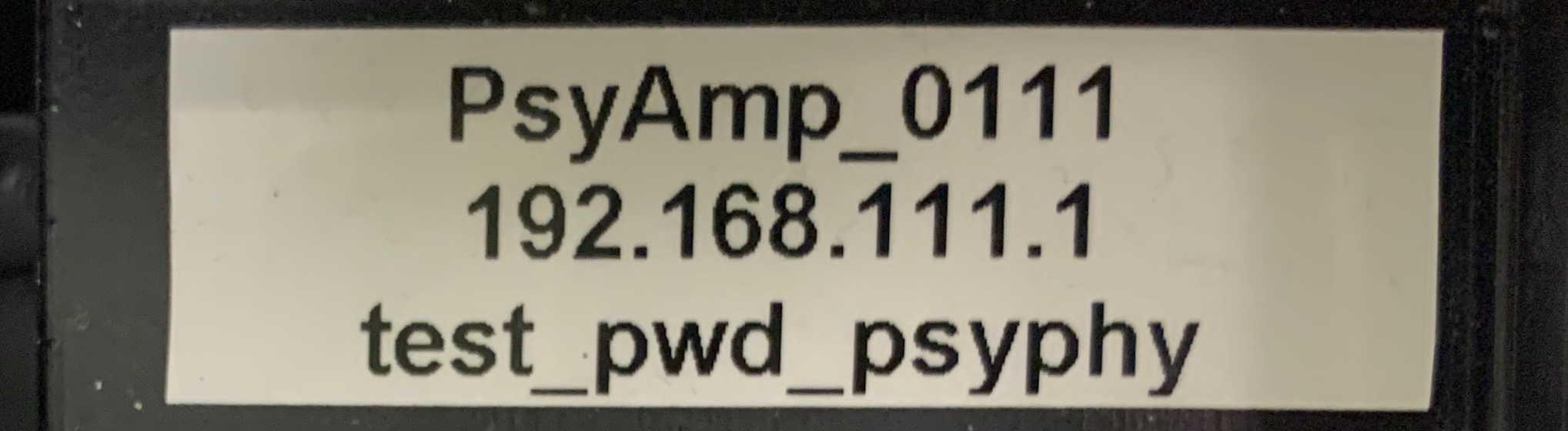 Amplifier label